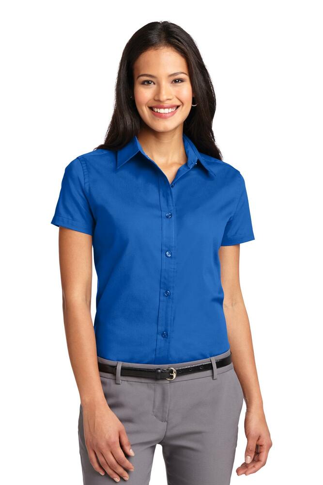 Port Authority L508 Ladies Short Sleeve Easy Care Shirt Front Fullsize"