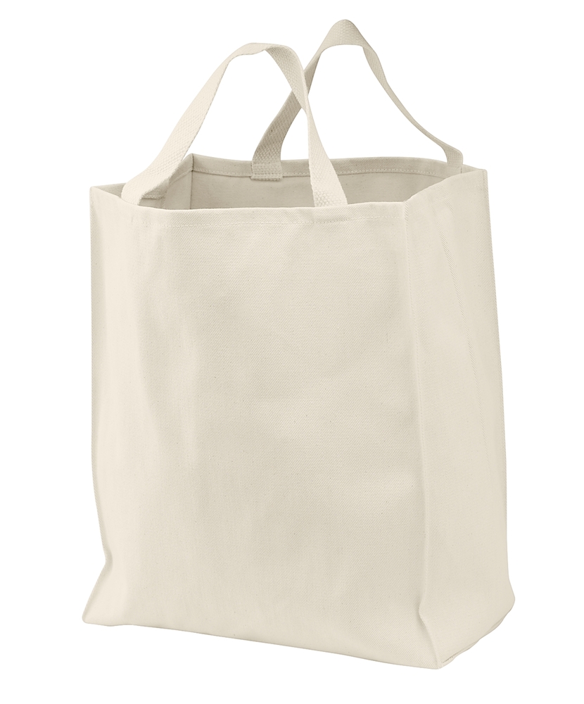 port authority pab100 ideal twill grocery tote Front Fullsize