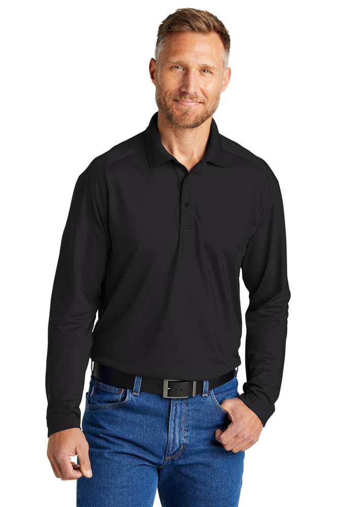 cornerstone cs418ls select lightweight snag-proof long sleeve polo Front Fullsize