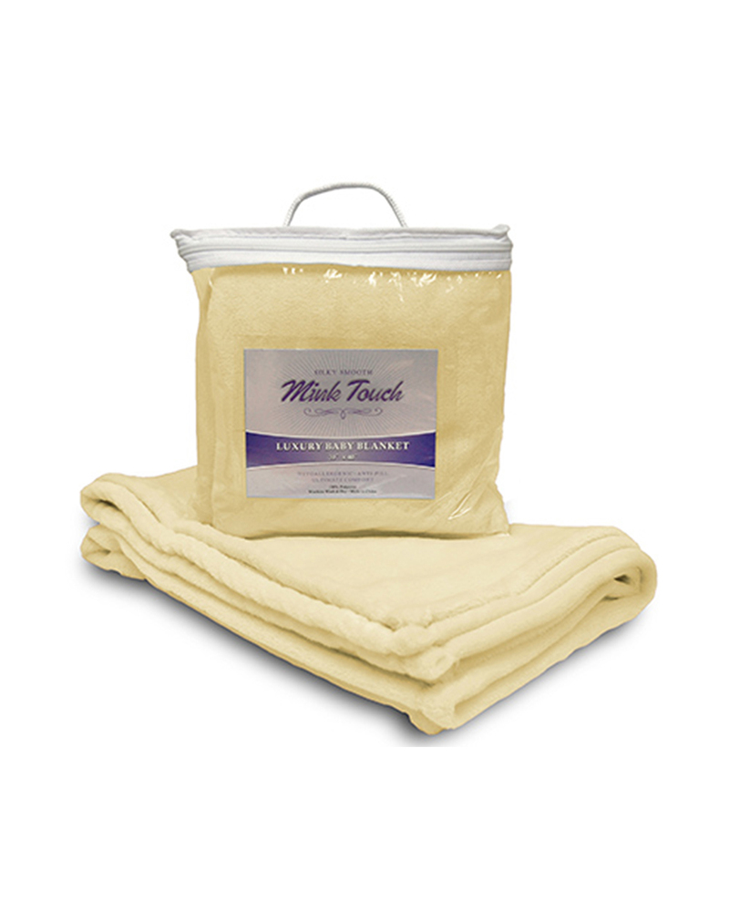 Alpine Fleece 8722 Mink Touch Luxury Baby Blanket Front Fullsize"