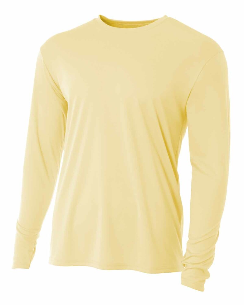 a4 n3165 men's cooling performance long sleeve t-shirt Front Fullsize