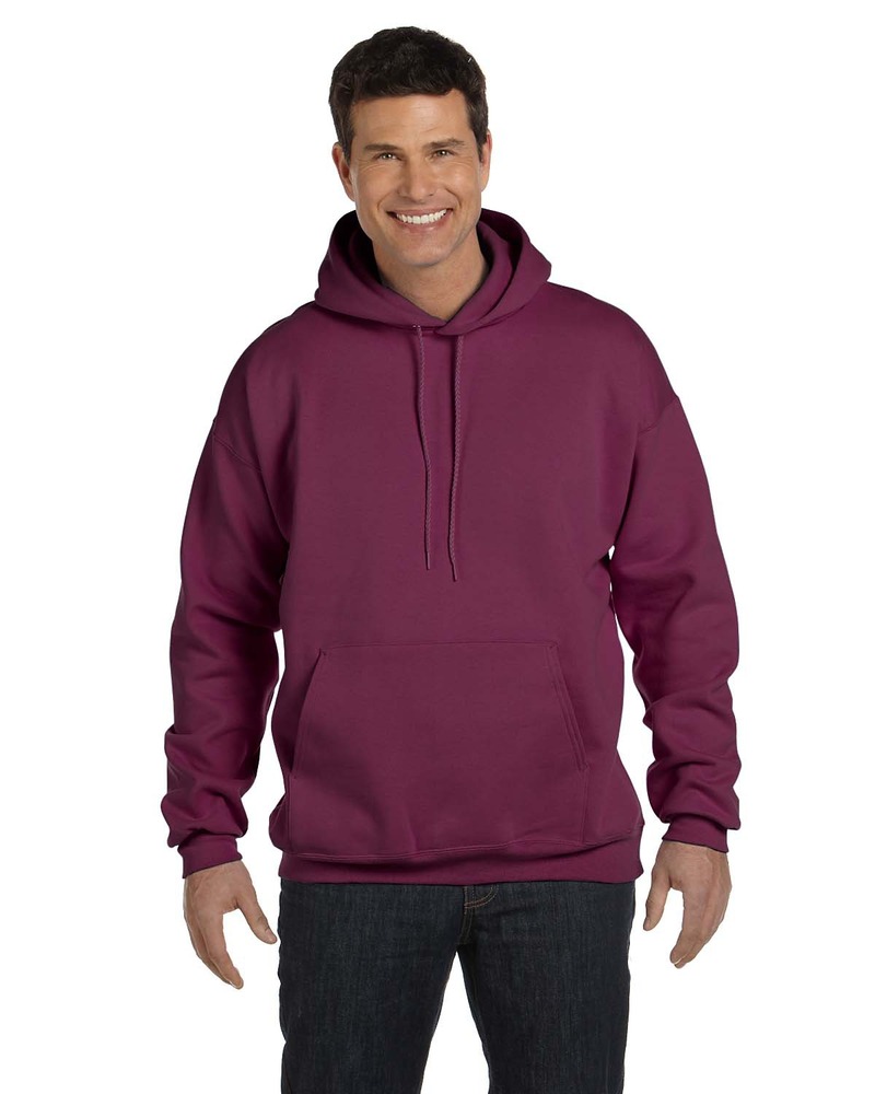 Hanes F170 Adult 9.7 oz. Ultimate Cotton® 90/10 Pullover Hooded Sweatshirt Front Fullsize"