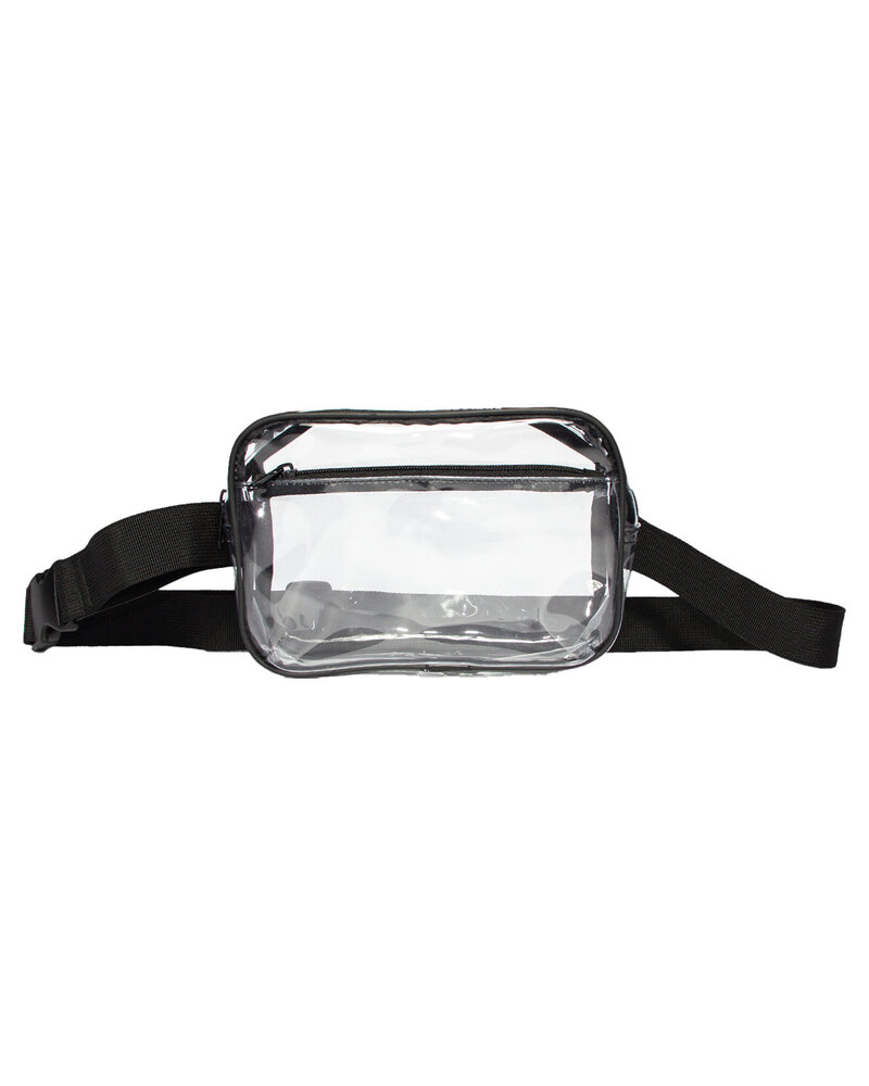 liberty bags 5778 clear stadium two-pocket fanny pack / crossbody bag Front Fullsize