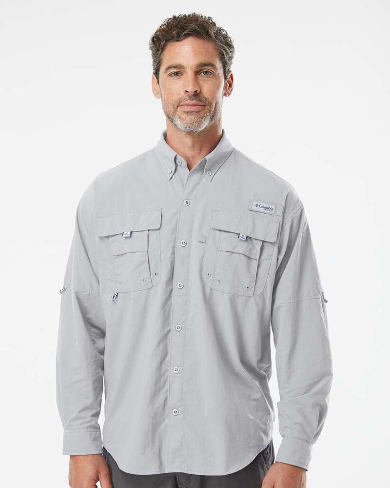 columbia 212463 pfg bahama™ ii long sleeve shirt Front Fullsize