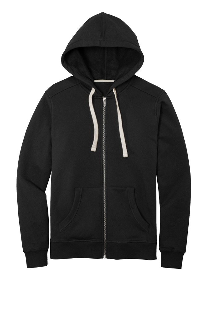 district dt8102 re-fleece ™ full-zip hoodie Front Fullsize