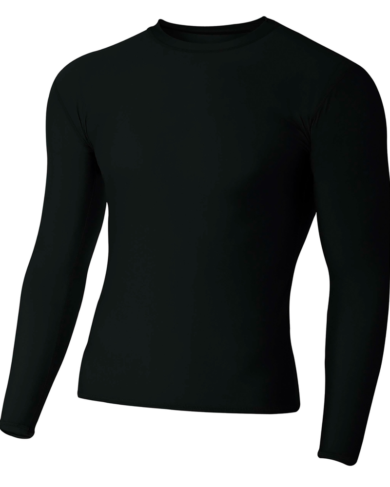 Black long cheap sleeve spandex top