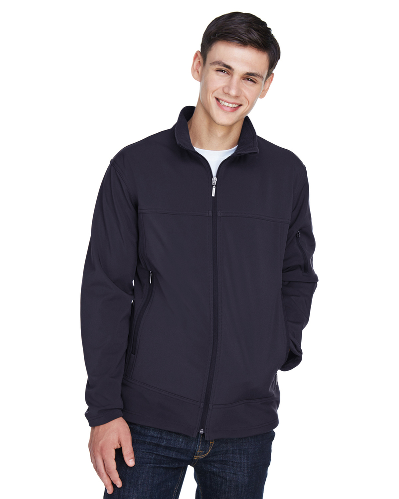 north end 88099 men's three-layer fleece bonded performance soft shell jacket Front Fullsize