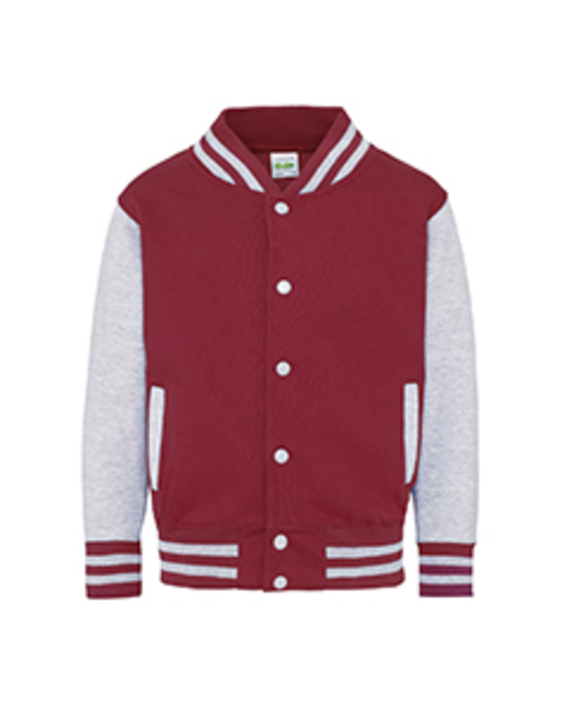 just hoods by awdis jhy043 youth 80/20 heavyweight letterman jacket Front Fullsize