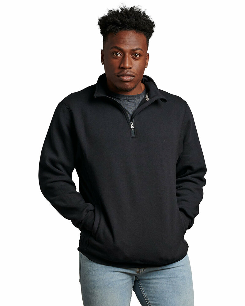 russell athletic 1z4hbm dri-power® fleece 1/4 zip pullover Front Fullsize