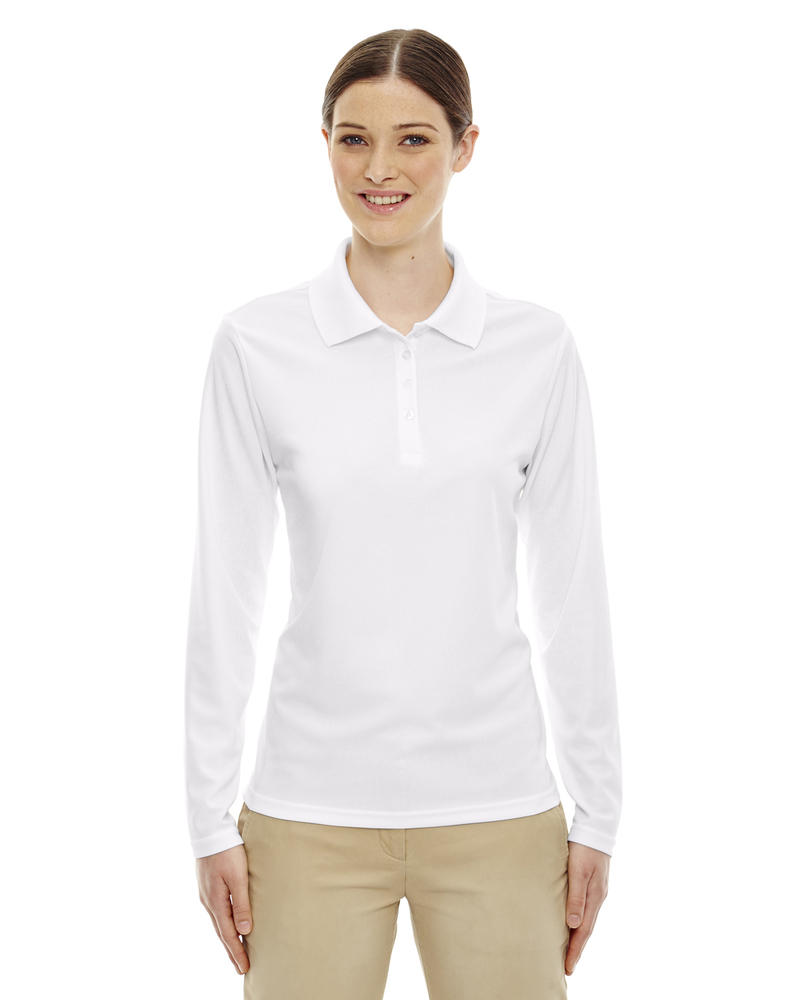CORE365 78192 Ladies' Pinnacle Performance Long-Sleeve Piqué Polo Front Fullsize"