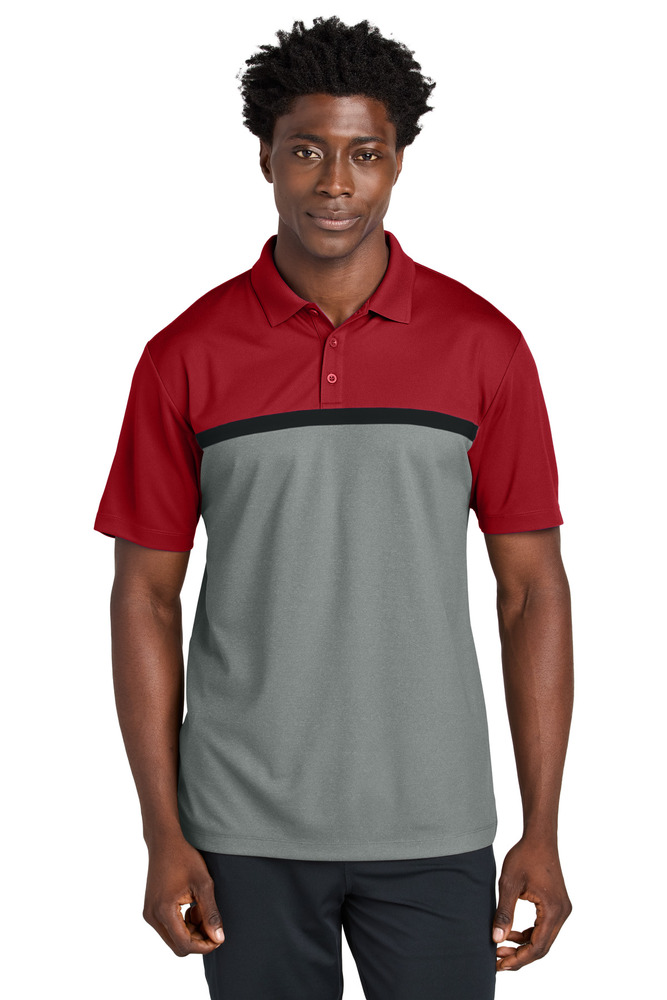 Sport-Tek ST741 UV Micropique Colorblock Polo Front Fullsize"
