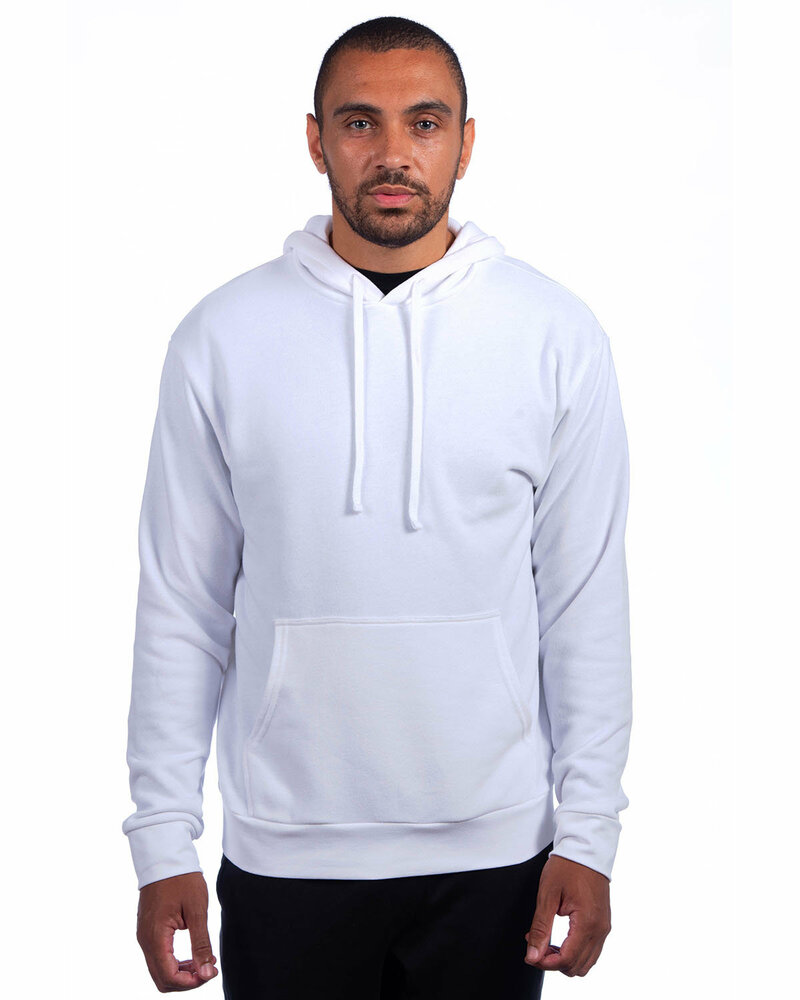 next level 9304 adult sueded french terry pullover sweatshirt Front Fullsize