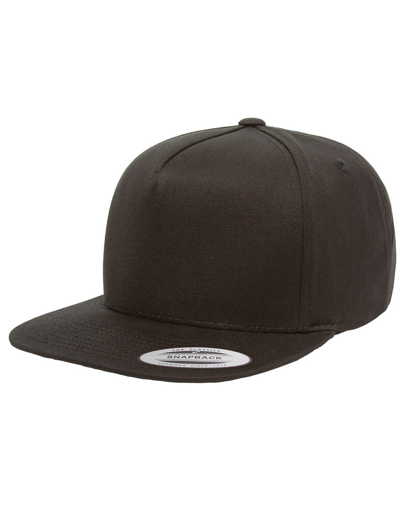 yupoong y6007 adult 5-panel cotton twill snapback cap Front Fullsize