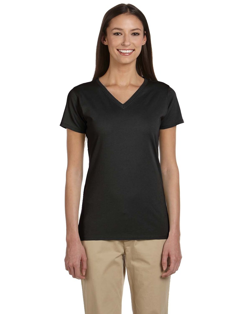 econscious ec3052 ladies' 4.4 oz., 100% organic cotton short-sleeve v-neck t-shirt Front Fullsize