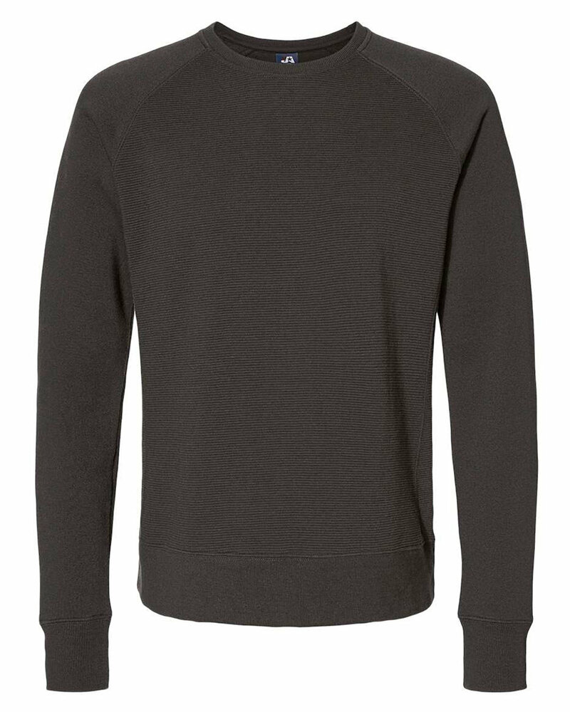 j america ja8707 unisex ripple crewneck sweatshirt Front Fullsize
