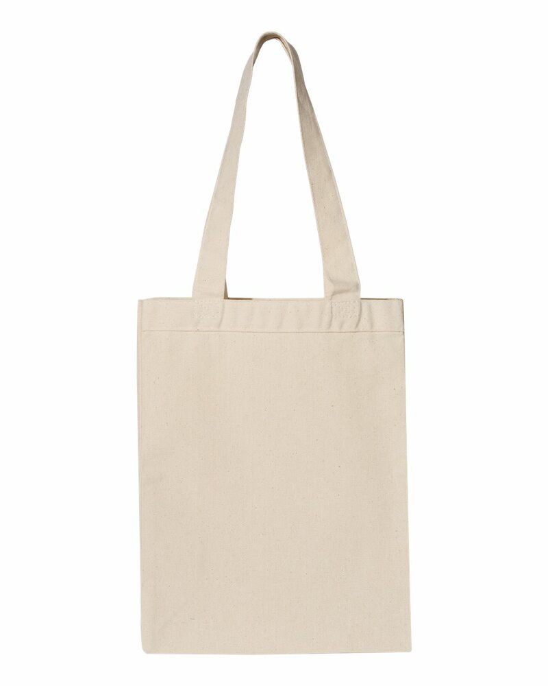 q-tees q1000 12l gussetted shopping bag Front Fullsize