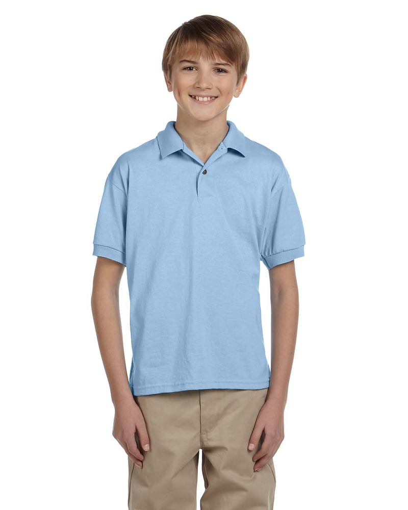 Gildan G880B Youth 6 oz., 50/50 Jersey Polo Front Fullsize"