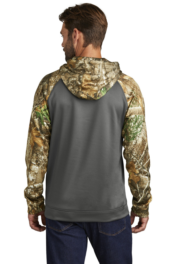 russell outdoors ru451 realtree ® performance colorblock pullover hoodie Front Fullsize