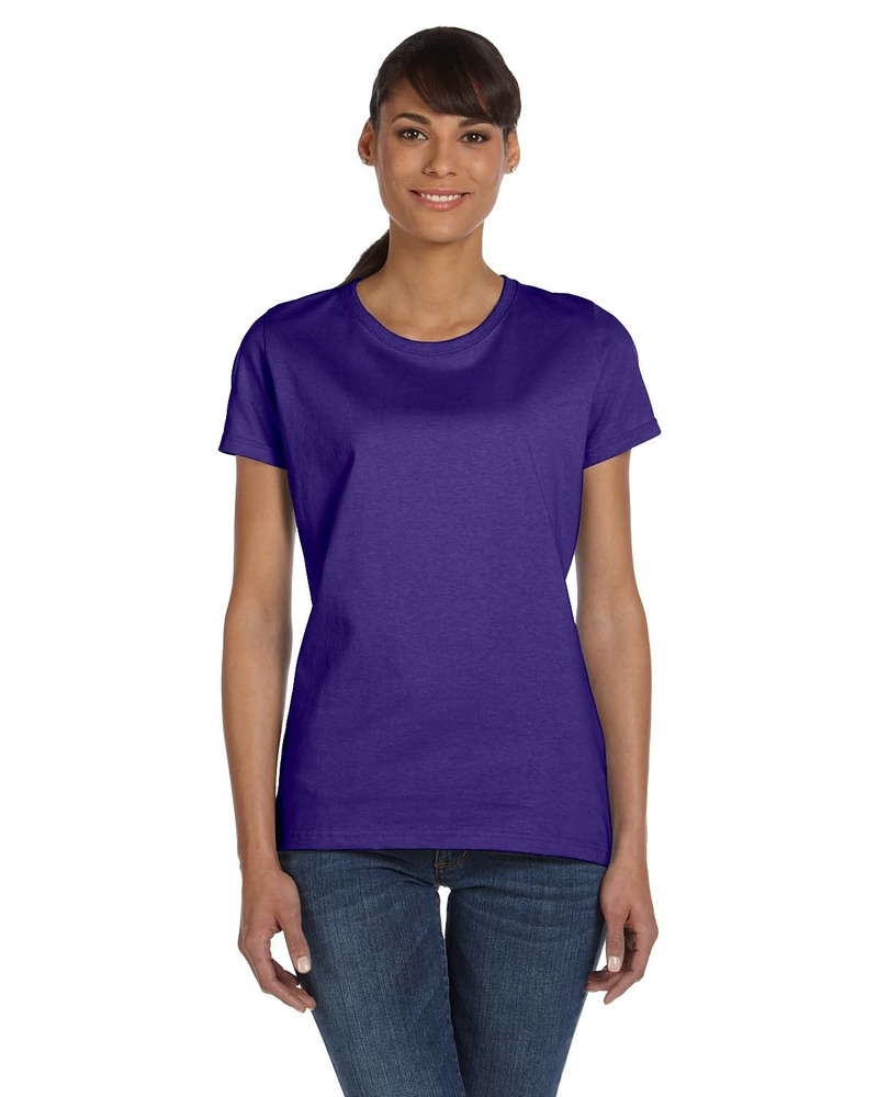 fruit of the loom l3930r ladies hd cotton ™ 100% cotton t-shirt Front Fullsize