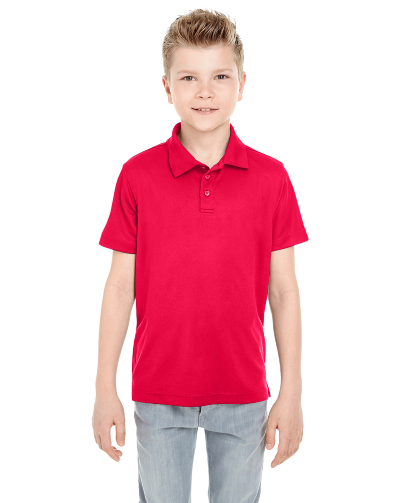 UltraClub 8210Y Youth Cool & Dry Mesh Piqué Polo Front Fullsize"