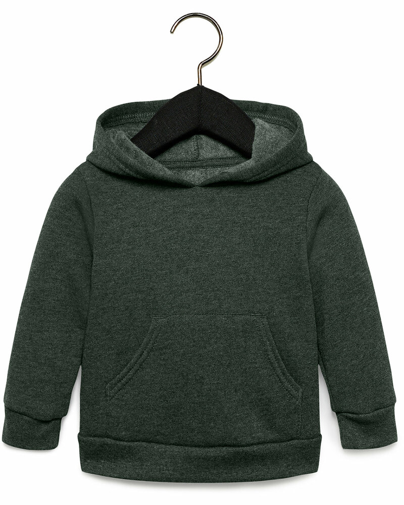 Bella + Canvas 3719T Toddler Sponge Fleece Pullover Hooded Sweatshirt Front Fullsize"