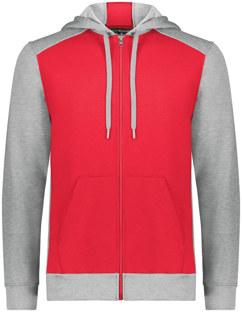 Augusta Sportswear 6899 Three-Season Fleece Full Zip Hoodie Front Fullsize"