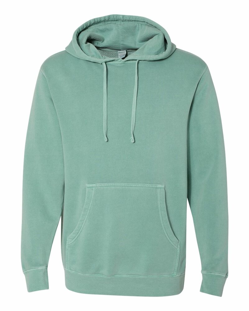 Independent Trading Co. PRM4500 Midweight Pigment-Dyed Hooded Sweatshirt Front Fullsize"