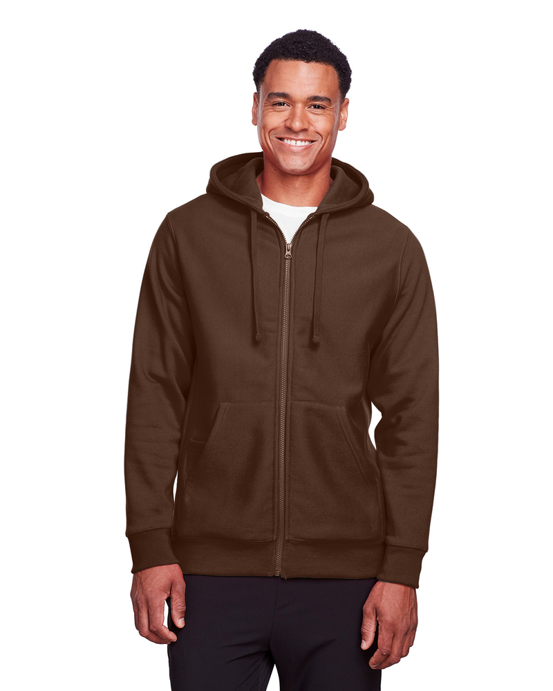 Team 365 TT95 Men's Zone HydroSport™ Heavyweight Full-Zip Hooded Sweatshirt Front Fullsize"