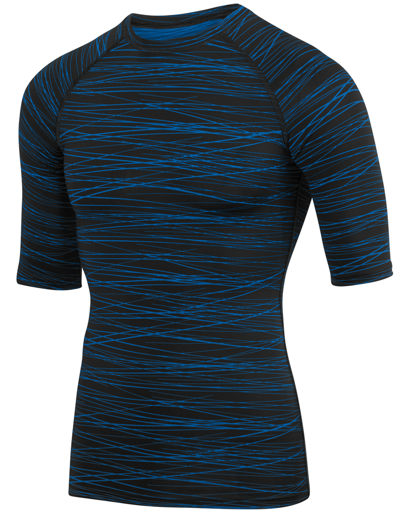 augusta sportswear 2606 men's hyperform compression half sleeve t-shirt Front Fullsize