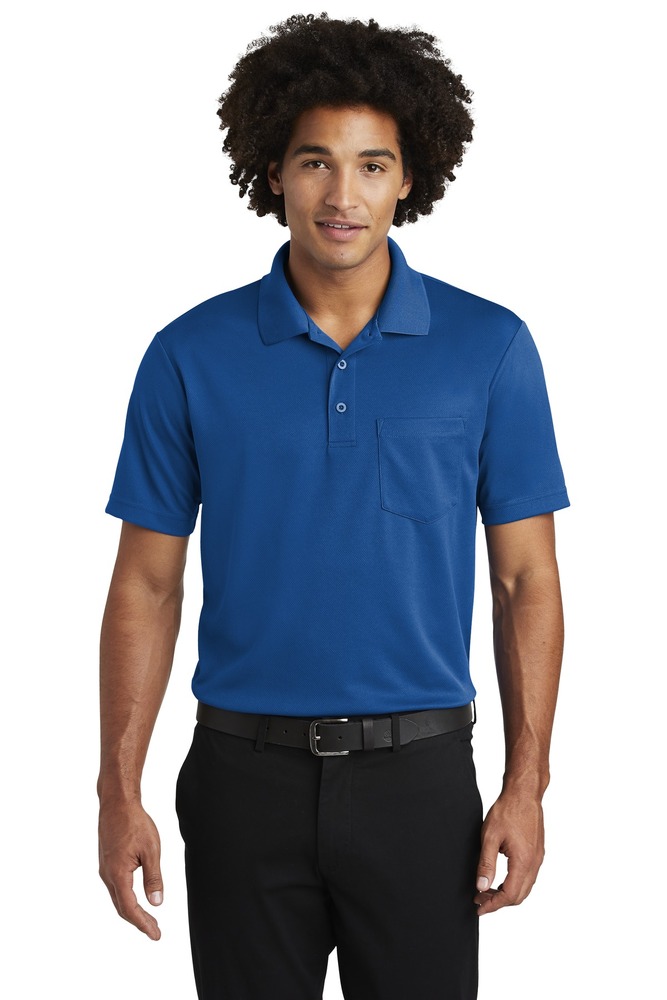 sport-tek st640p posicharge ® racermesh ® pocket polo Front Fullsize