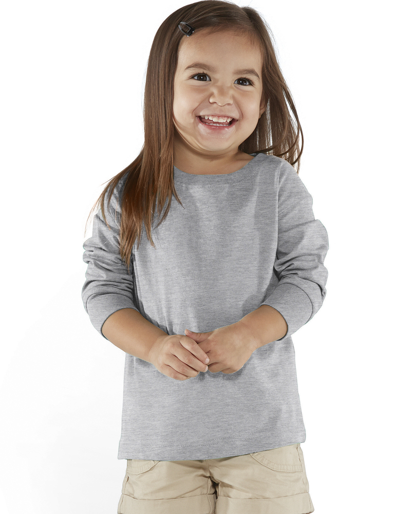 rabbit skins rs3302 toddler long-sleeve fine jersey t-shirt Front Fullsize