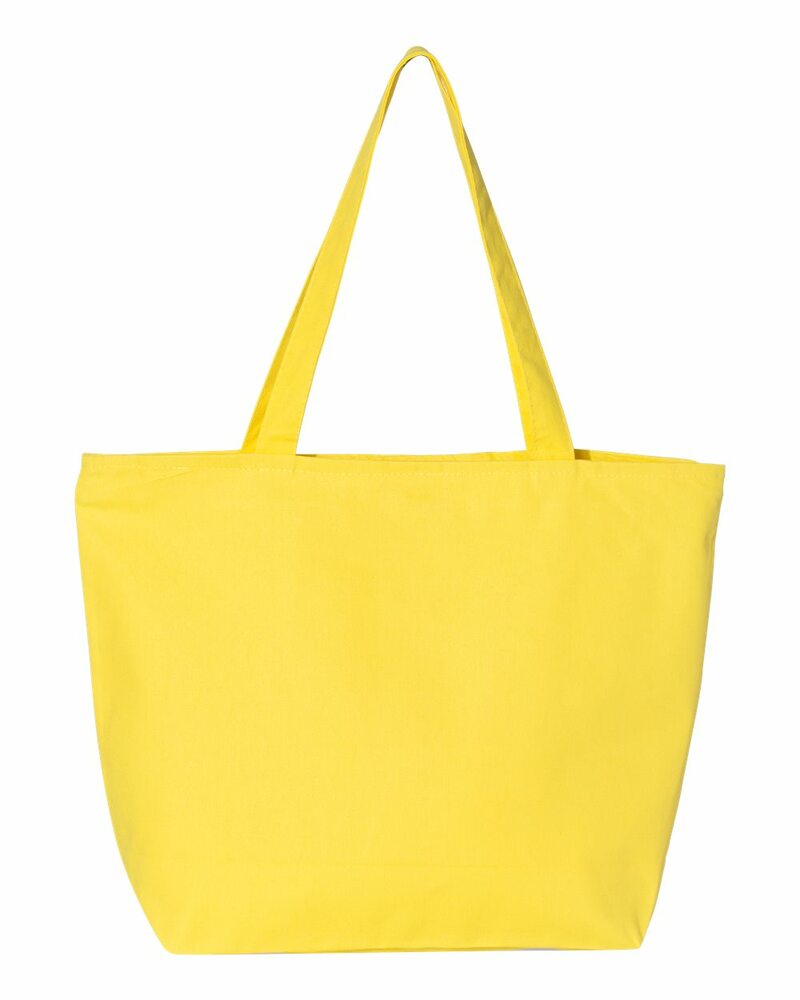 Q-Tees Q611 25L Zippered Tote Front Fullsize"