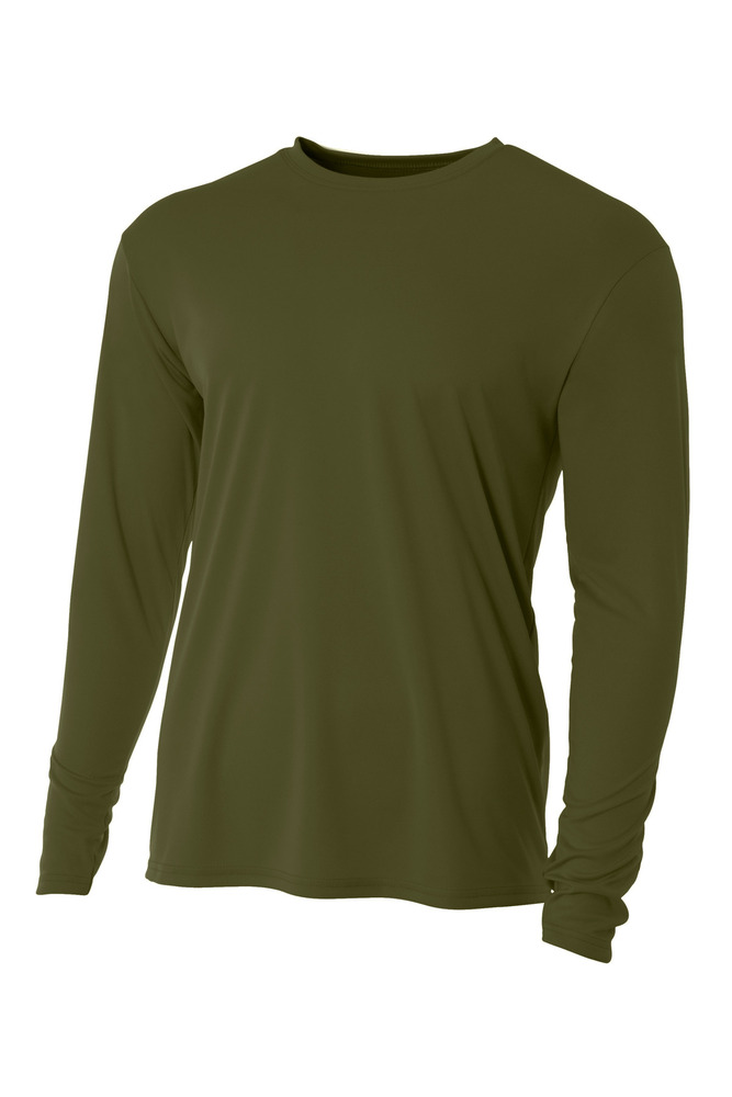 a4 n3165 cooling performance long sleeve t-shirt Front Fullsize