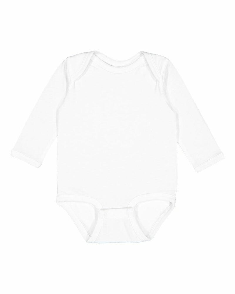 rabbit skins 4421rs infant long sleeve jersey bodysuit Front Fullsize