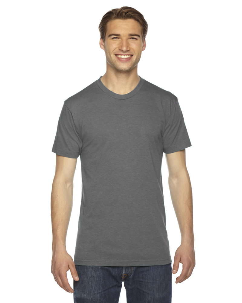 american apparel tr401 unisex triblend short-sleeve track t-shirt Front Fullsize