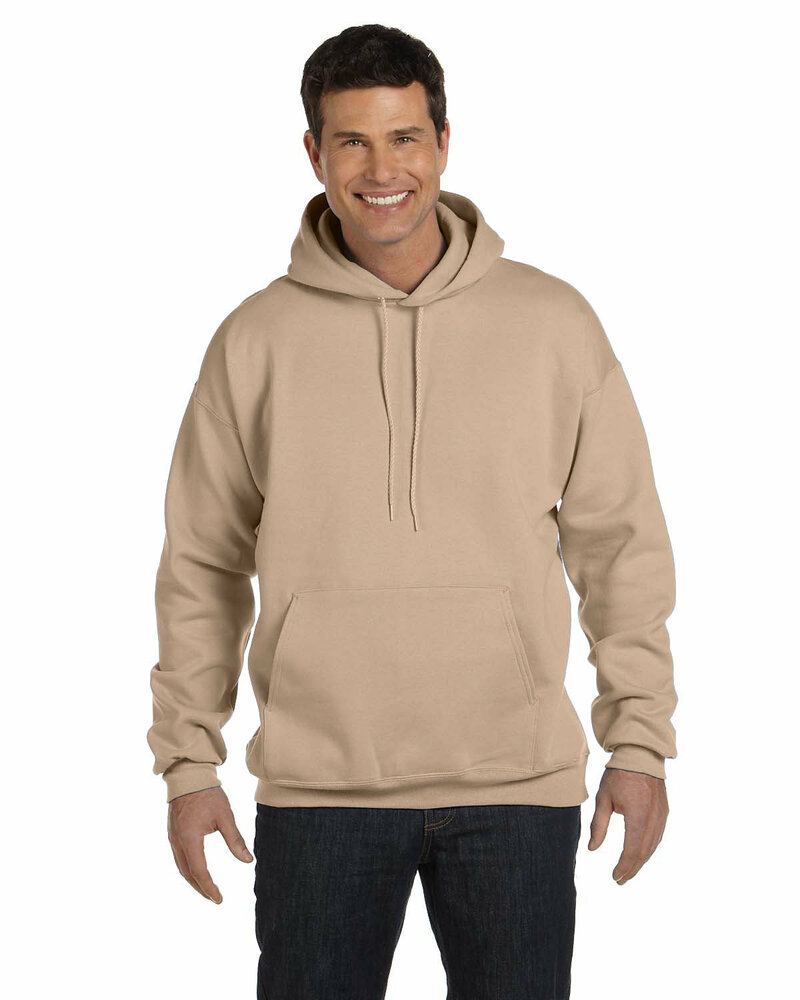 Hanes F170 Adult 9.7 oz. Ultimate Cotton® 90/10 Pullover Hooded Sweatshirt Front Fullsize"
