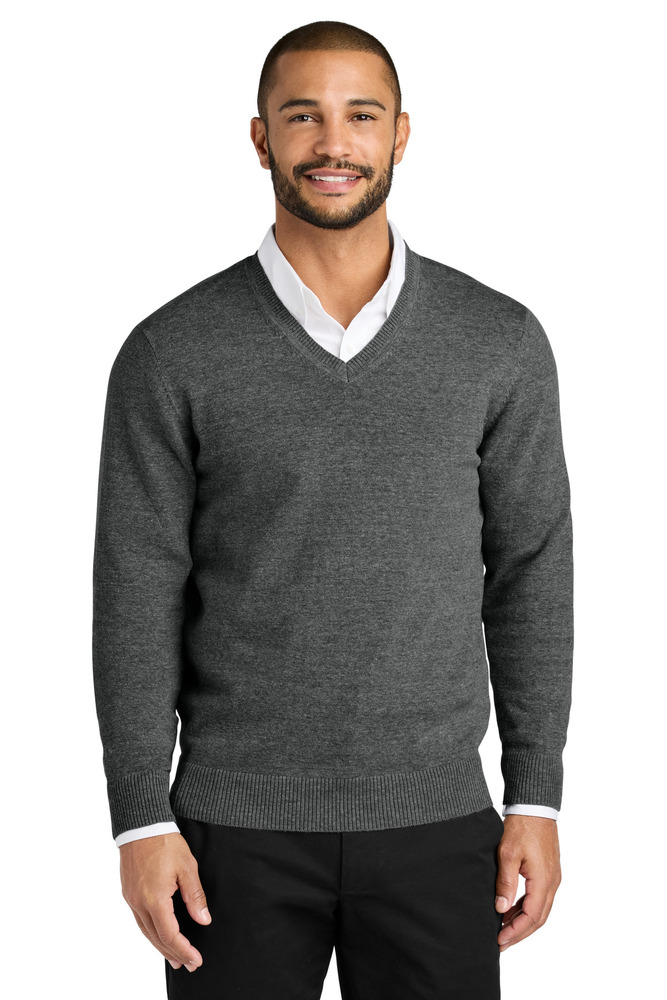 Port Authority SW2850 Easy Care V-Neck Sweater Front Fullsize"