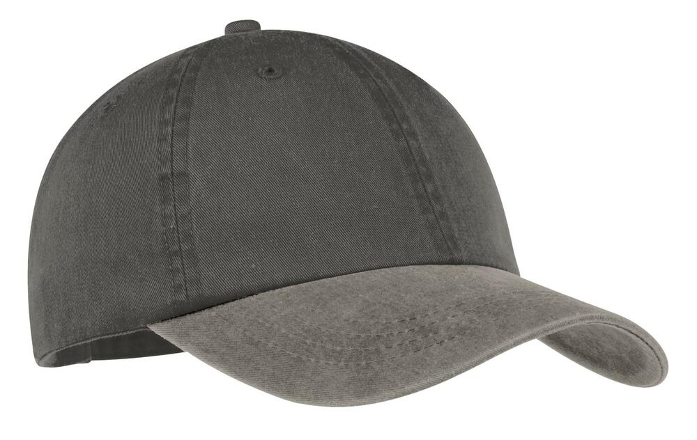 port & company cp83 two-tone pigment-dyed cap Front Fullsize