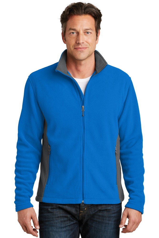 port authority f216 colorblock value fleece jacket Front Fullsize