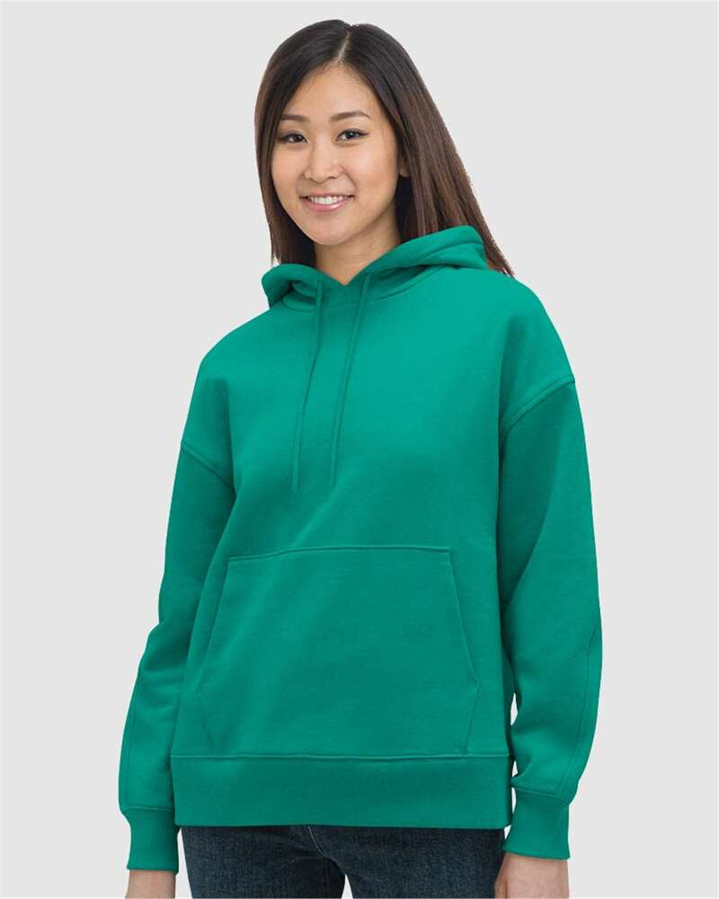 bayside 7760ba ladies' hooded pullover Front Fullsize