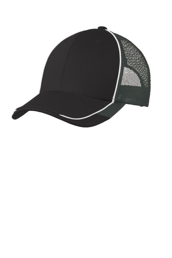 port authority c904 colorblock mesh back cap Front Fullsize