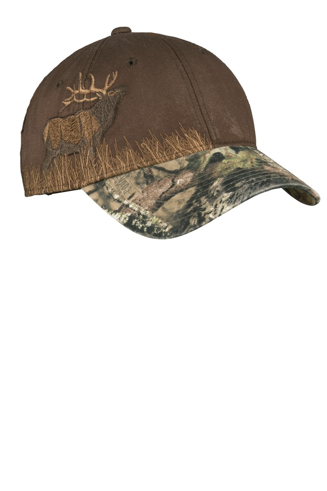 port authority c820 embroidered camouflage cap Front Fullsize