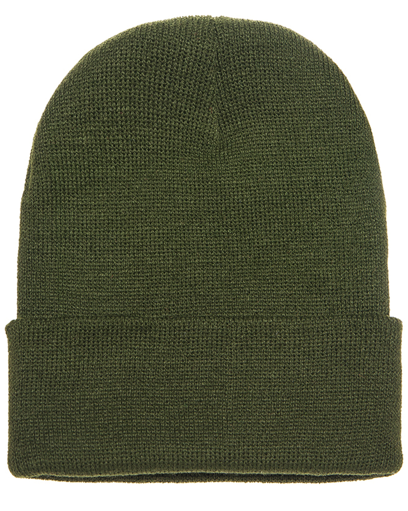 Yupoong 1501 Adult Cuffed Knit Beanie Front Fullsize"