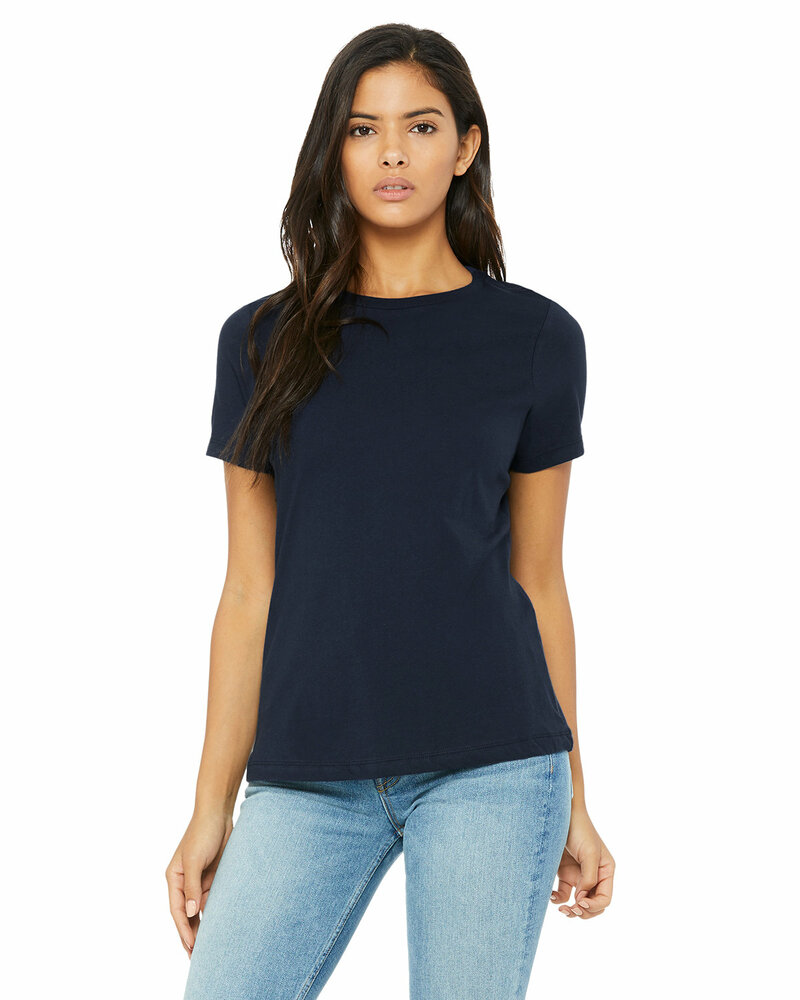 Bella + Canvas B6400 Ladies' Relaxed Jersey Short-Sleeve T-Shirt Front Fullsize"