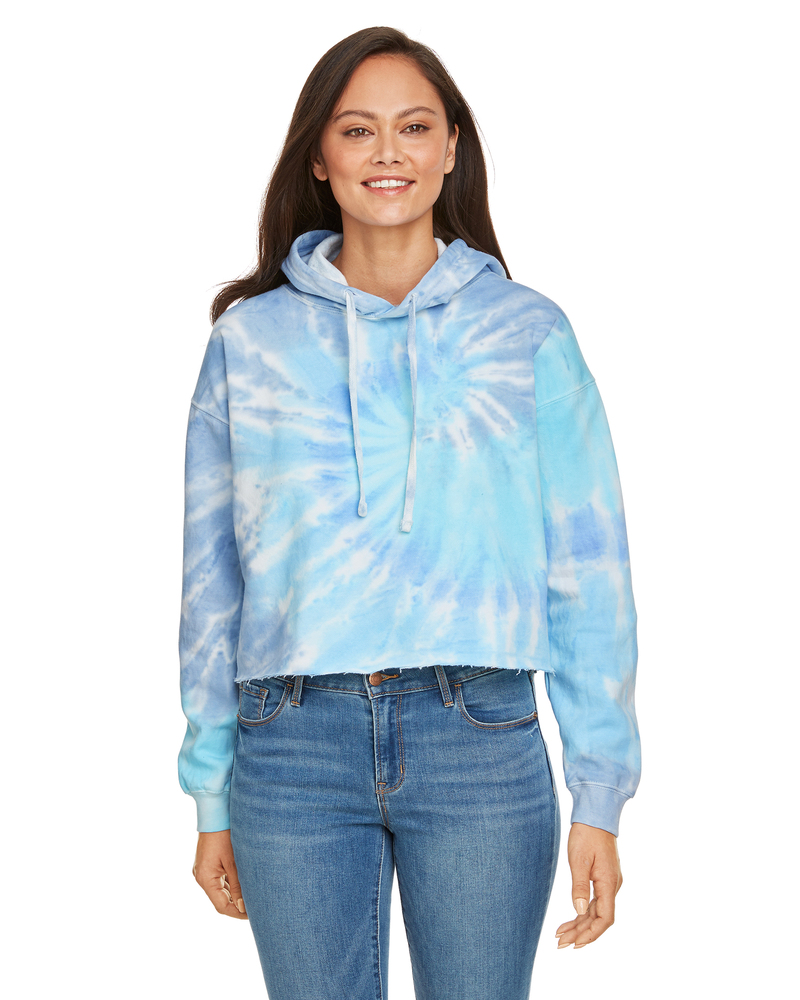 Tie-Dye CD8333 | Ladies' Cropped Hooded Sweatshirt | ShirtSpace