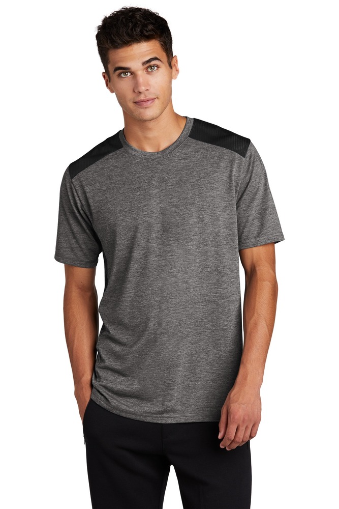 Sport-Tek ST410 PosiCharge ® Tri-Blend Wicking Draft Tee Front Fullsize"