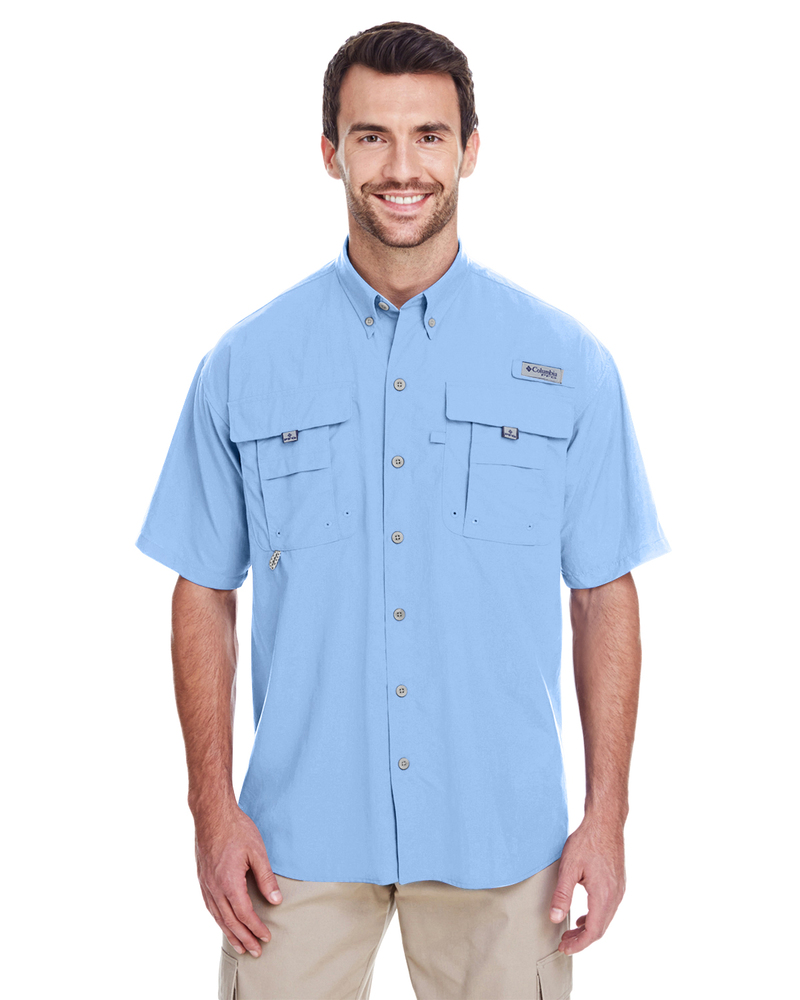 columbia 7047 men's bahama™ ii short-sleeve shirt Front Fullsize