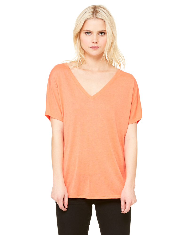 bella + canvas 8815 ladies' slouchy v-neck t-shirt Front Fullsize