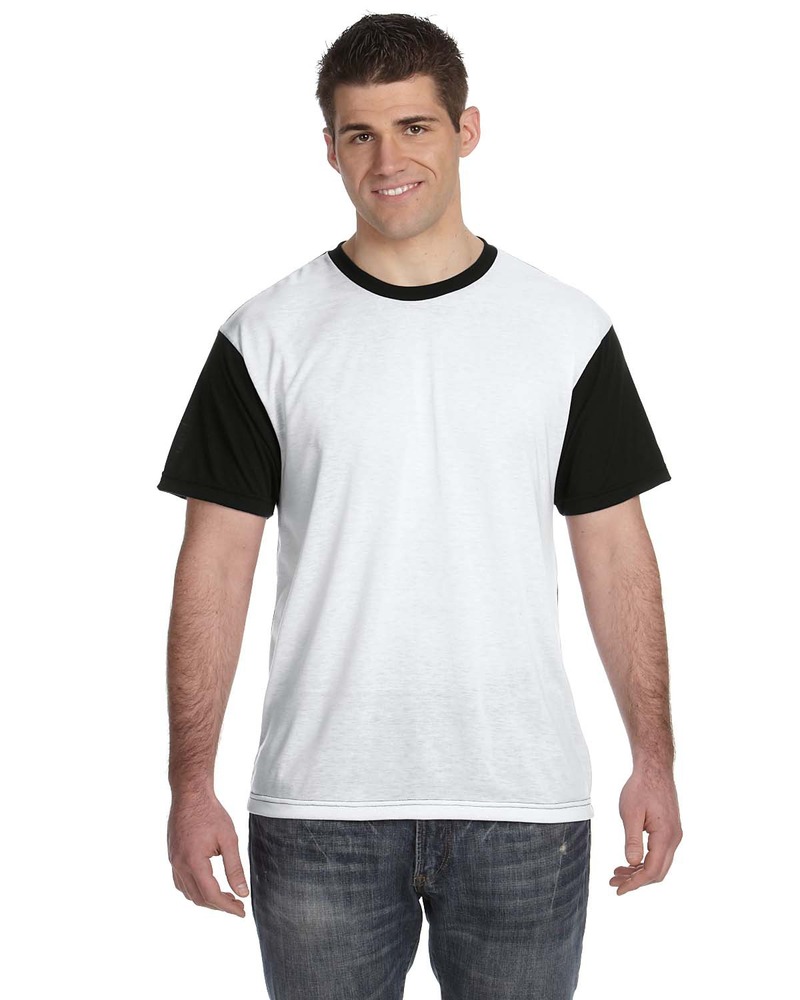 sublivie s1902 men's blackout sublimation t-shirt Front Fullsize