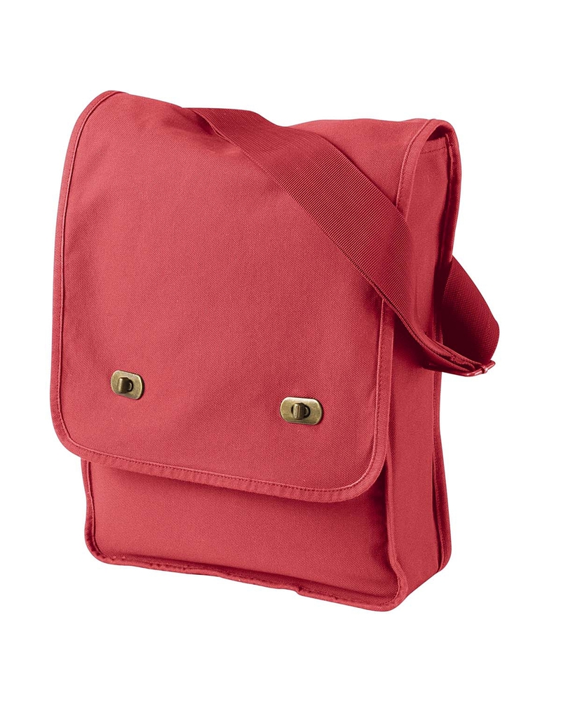 Authentic Pigment 1902 Pigment -Dyed Canvas Field Bag Front Fullsize"